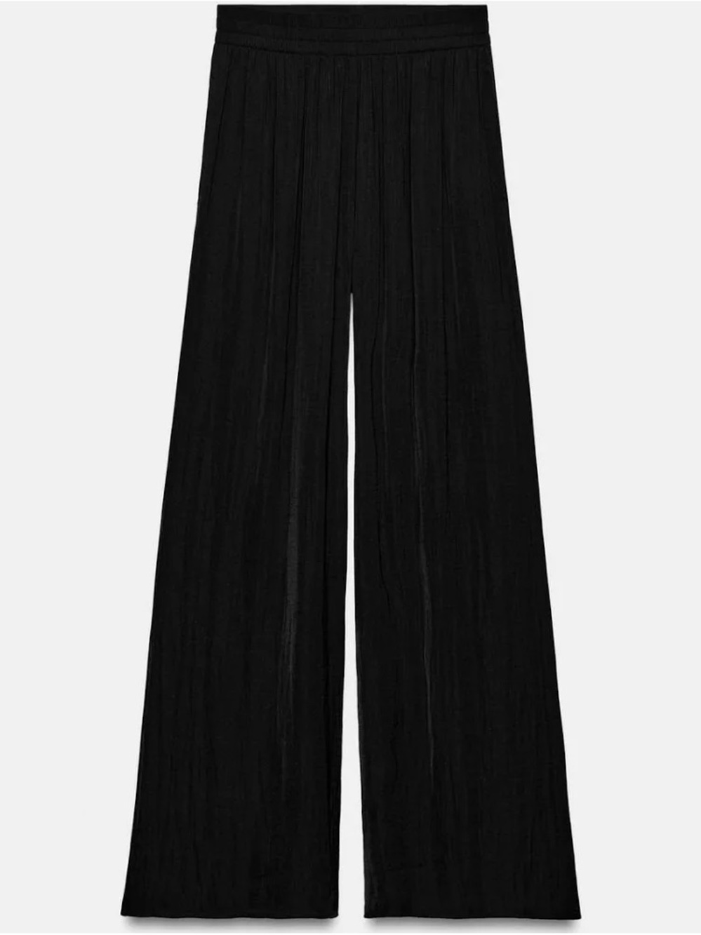 Zara Flowy Black Wide Leg Pull-On Pants – Size Small